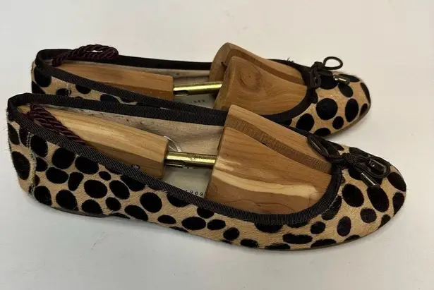 Gap  Women’s Leopard Print Ballet Flat Leather Animal Cheetah Calf Hide Shoes 7.5