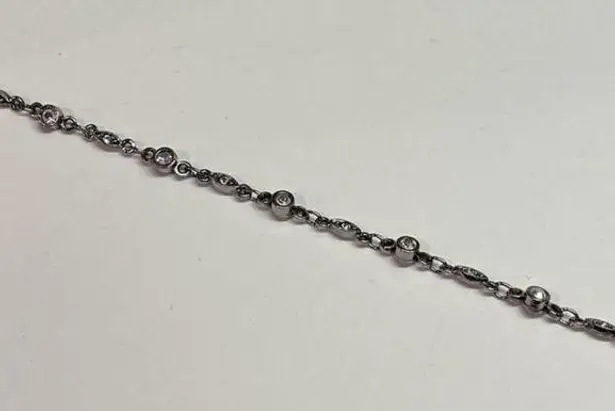 CRAZY HORSE Signed CH ( by Liz Claiborne) Aurora Borealis Rhinestone Bracelet