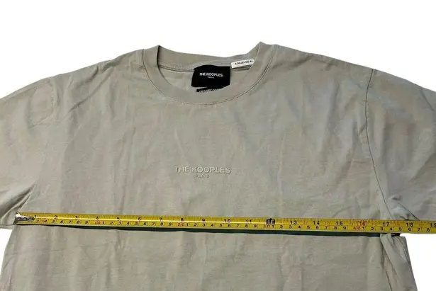 The Kooples Size M Organic Cotton Tee Shirt Sage Green Boxy Casual Earth Tone