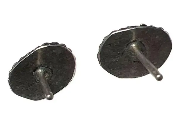 Vintage Sterling Silver Natural Turquoise Post Earrings