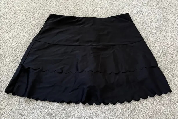 Aryeh  Skort Womens Size S Black Ruffle Pull On Stretch Tennis Golf Beach Comfy - Image 1