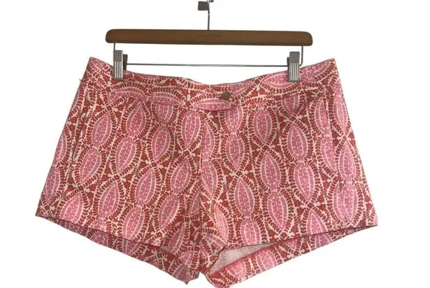 ✨J.Crew Flora Paisley Lily Sz 10 Chino Shorts✨ Pink