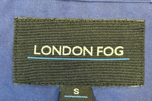 London Fog Blue Belted Jacket Size S