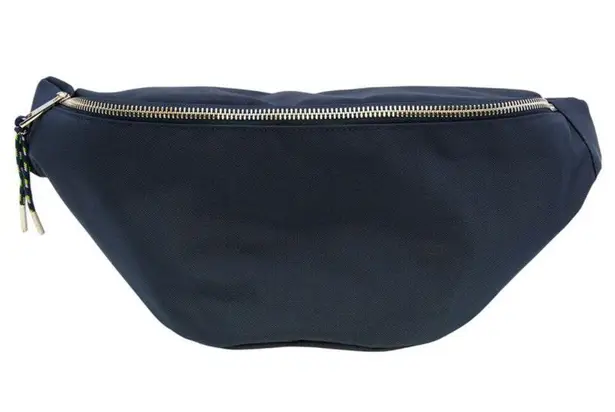Houston White Crossbody Fanny Pack Sling Bag in Navy Blue