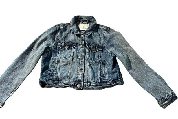 Cotton On  women's size 6 distressed jean jacket