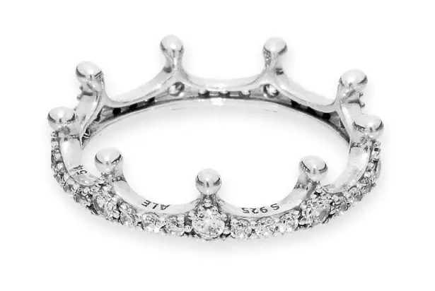 Pandora Princess Tiara Crown Ring Silver 51 36 Off Retail From Brittany