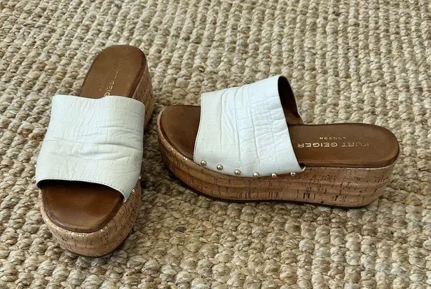 Kurt Geiger Women's Monica Croc-embossed Platform Slide size 37