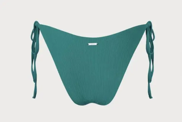BERLOOK Green Ribbed Tie Bikini Bottoms ONLY 34 Size M