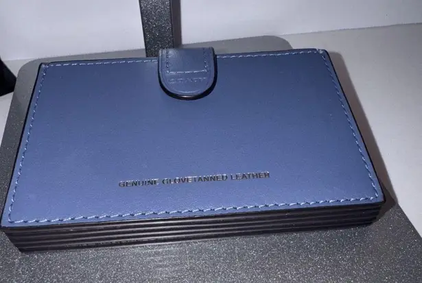 Coach  Periwinkle 1941 Accordion Card Case Wallet 3”x4.5”x1” EUC