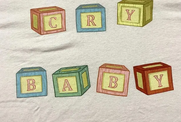 Melanie Martinez Cry Baby Alphabet Blocks Tee XL