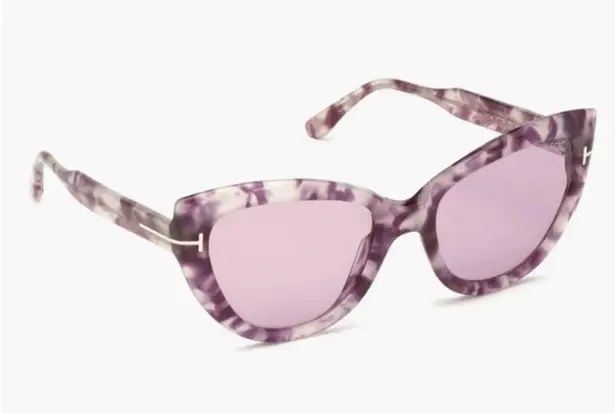 Tom Ford 55mm Cat Eye Sunglasses havana Violet