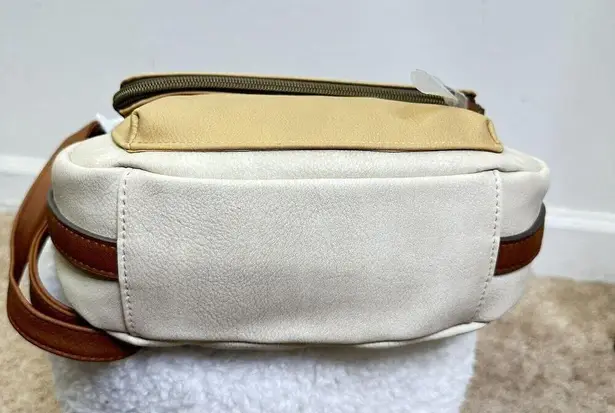 Time and Tru Dayana Essential Crossbody Bag with Adjustable Strap Beige Tan Brown