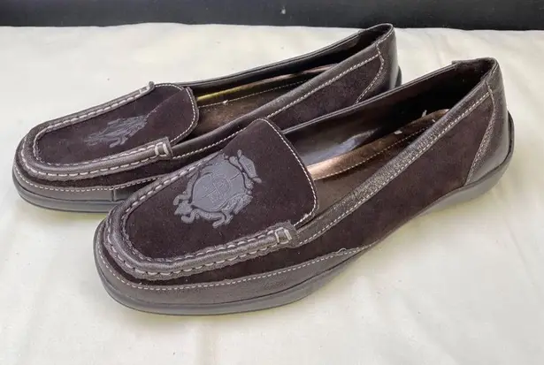 Etienne Aigner Women's Brown Suede Leather Loafers/ Shoes Size 7.5 SKU 5520