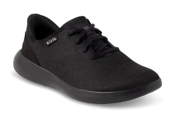 Kizik Unisex Blackout Madrid Eco Knit Sneakers Women’s 9 Wide Men’s 7.5 Wide Black