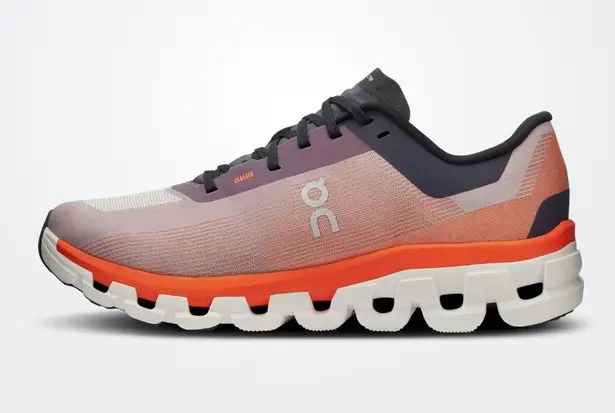 on cloud On Cloudflow Running Shoes Men's US 12.5 EU 47.5 Pink Orange Swiss Engineering