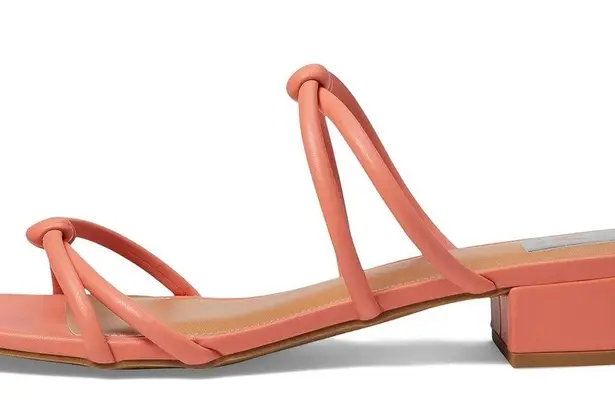 New DV Dolce Vita Knotted Slip On Sandal In Color Tangerine Pink Size 10