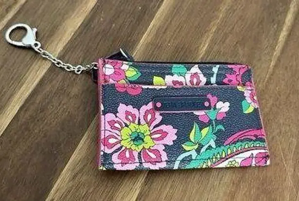 Vera Bradley  Card Holder Coin Purse Wallet Pouch Key Chain Floral Petal Paisley - Image 1