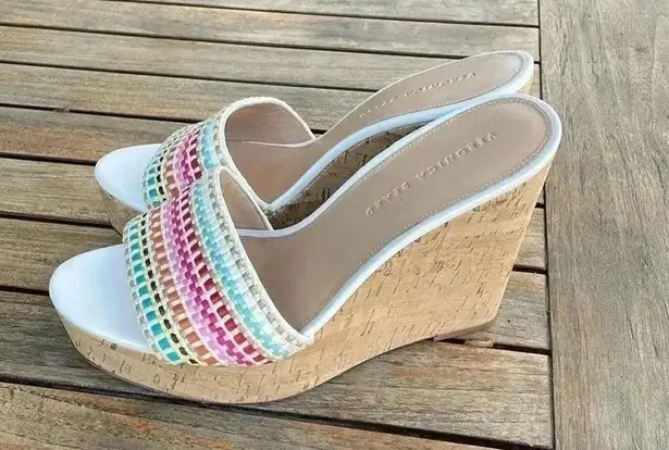 Veronica Beard Dali Woven Wedge Sandals