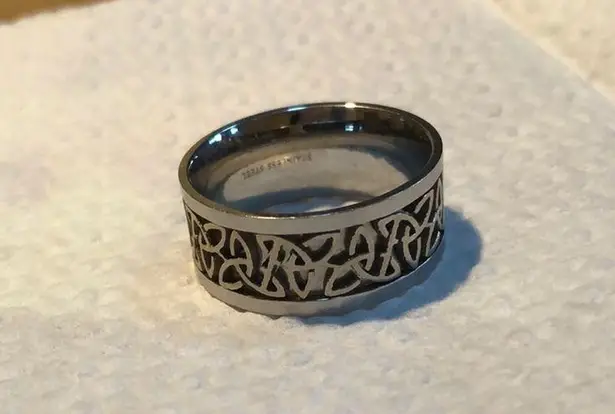 Vintage Stainless Steel Celtic Ring Size 9