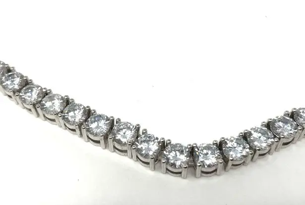 BLING giant CZ tennis necklace statement piece!