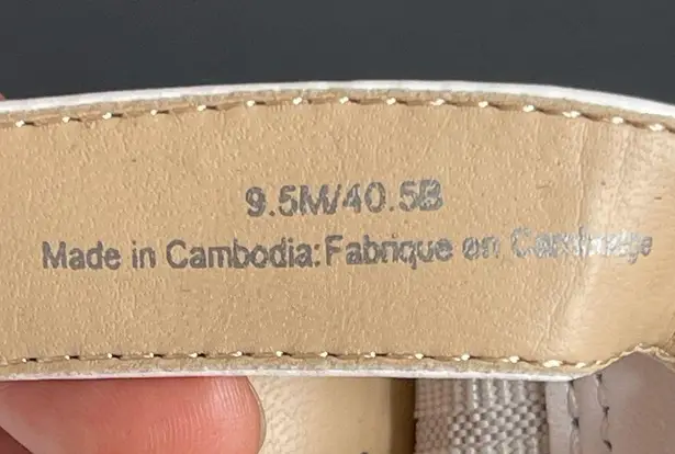 Karl Lagerfeld Adalina Pearl Embellished Espadrille White Women’s Size 9.5