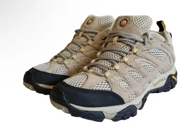 Merrell Moab Ventilator Continuum Women's Size 9 Beige Hiking Trail Shoes Boot