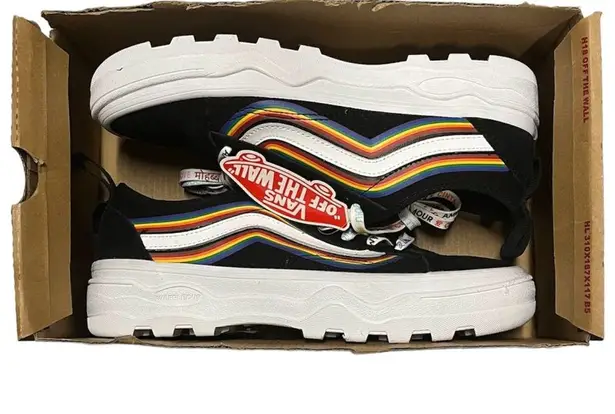 Vans NEW  Sentry Old Skool WC Pride Black & White Platform Unisex Sneakers