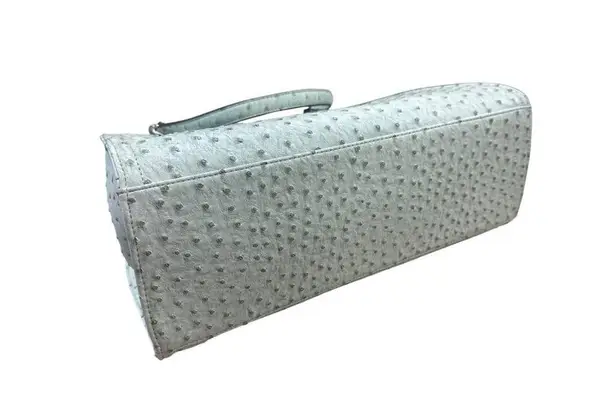 Mondani NY Womens Mint Green Ostrich