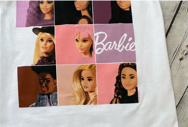 Hybrid Apparel Barbie Square Graphic Tee NWT!