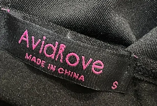 Avidlove New Avid Love Bodysuit Tank Top Black Snap Size S Small