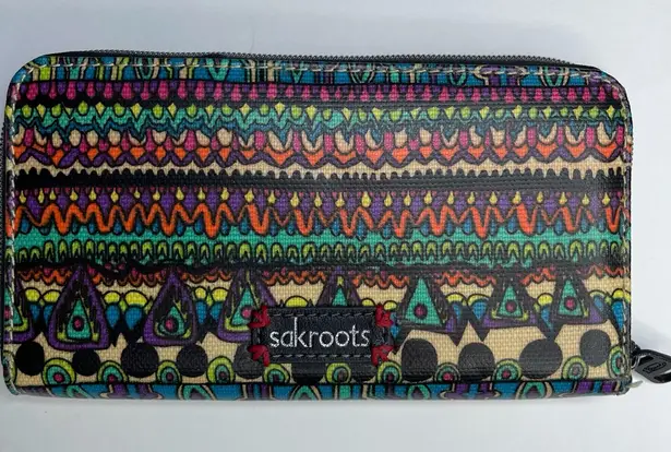 Sakroots Artist Circle multicolored wallet boho