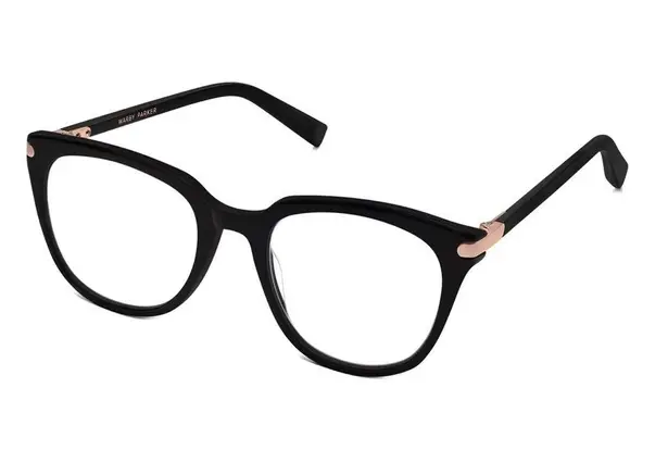 Warby Parker  Maeve Glasses in Jet Black with Rose Gold