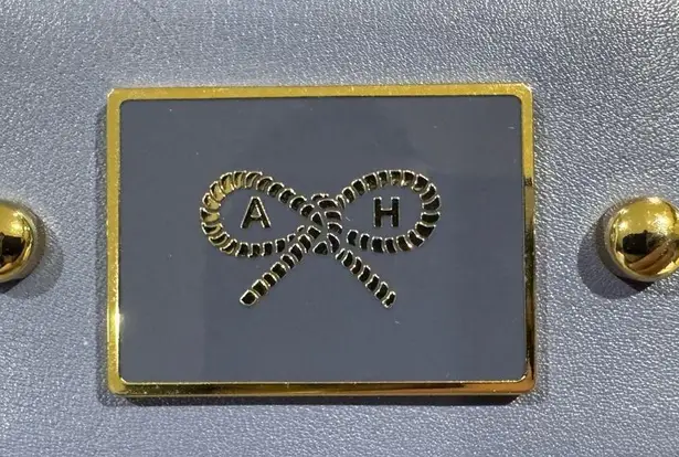 Anya Hindmarch FAITHFUL LARGE Round Long Wallet BLUEBELL