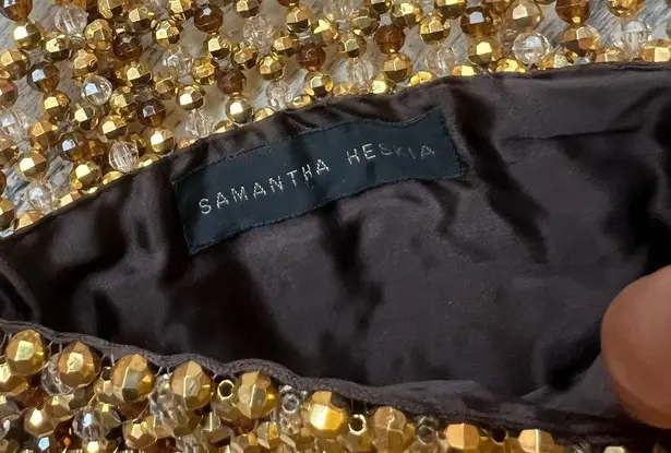 SAMANTHA HESKIA ✨Chic Gold Clutch for Elegant Evenings