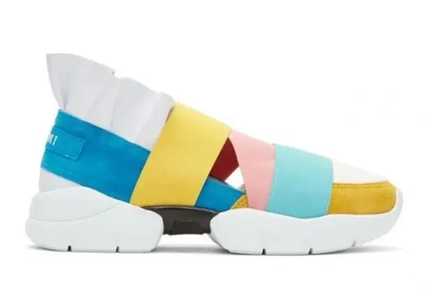 Emilio Pucci - Colorblock Miami Ruffle Slip-on Sneaker Limited Edition