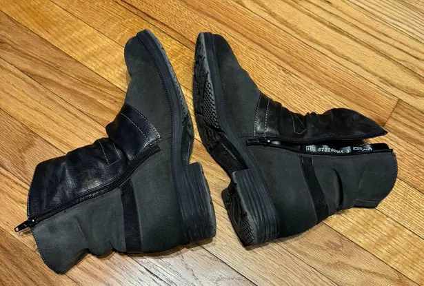 Remonte Rieker Erin 82 Waterproof Suede Rubber sole winter snow biker combat Black Size 9