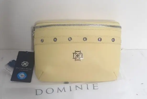 Dominie The Capri Leather Belt Bag Pastel Yellow NWT