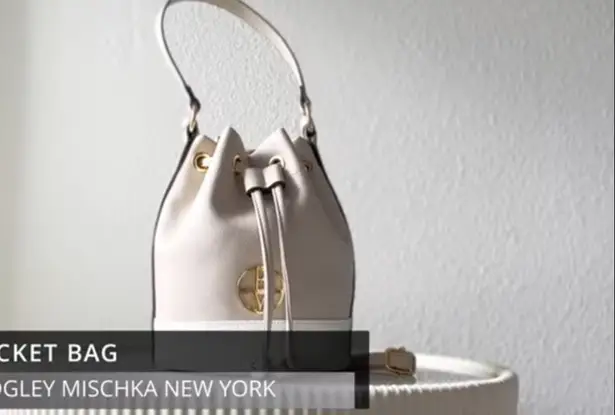 Badgley Mischka Rae Bucket Bag – Taupe / Drawstring / NWT