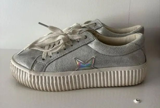 Coolway Women’s Silver Star Sneakers