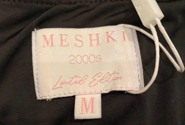 Meshki Limited Edition Jemma Spoilt Zip Front Sleeveless Top Black