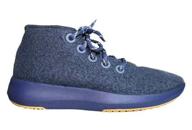 All Birds Women’s Wool Runner Up Mizzles High Top Sneakers Savanna Night Size 8 Blue