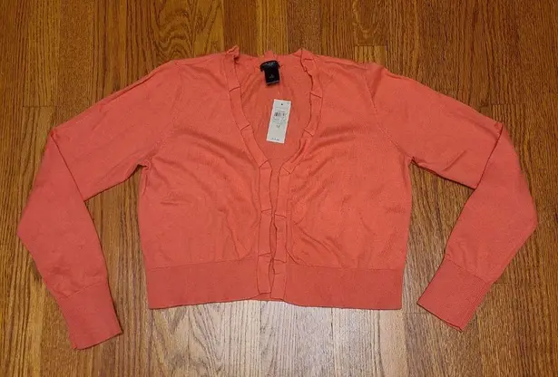 Ann Taylor  shrug cardigan cropped pink. size Medium, New With Tag