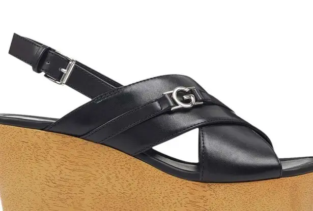 Guess NEW GBG Los Angeles Dee Wedge Sandal Black