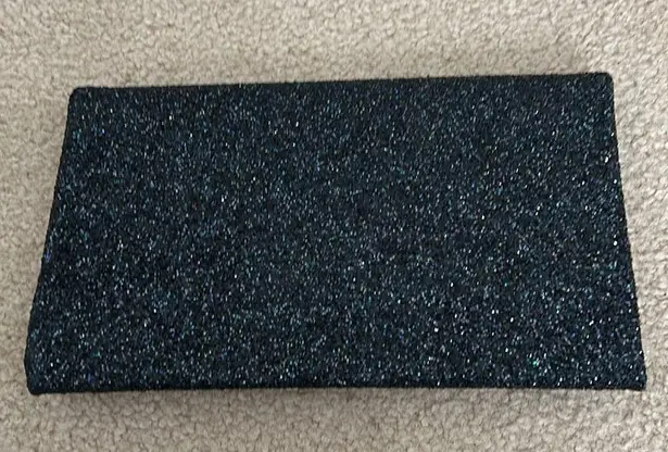 Lenox Bags Vintage Sparkling Black Glitter Evening Bag