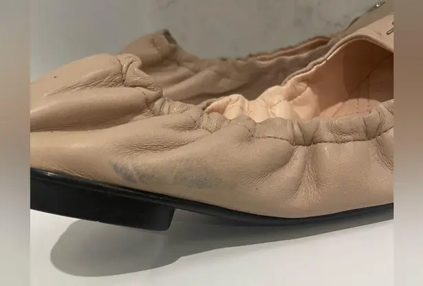 AGL Women's Ag Maruska Ballet Leather Flats in Blush Sz 37 $299