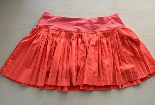 Lululemon Hot Pink/coral Pleated Skirt