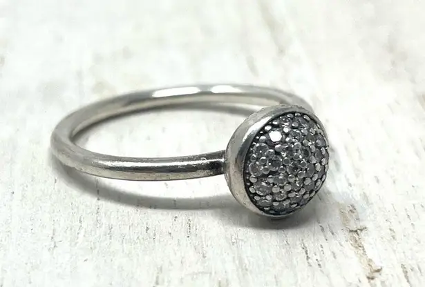 Pandora cluster dome ring, sterling silver, size 56 or 7.5