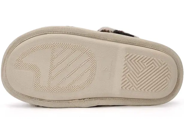 Open Toe Fluffy Slippers