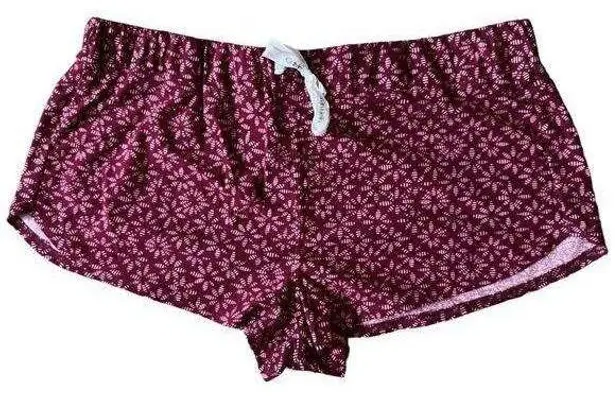 Calvin Klein CLAVIN KLEIN Burgandy Sleepwear Shorts, Large