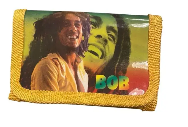 Bob Marley yellow velcro wallet
